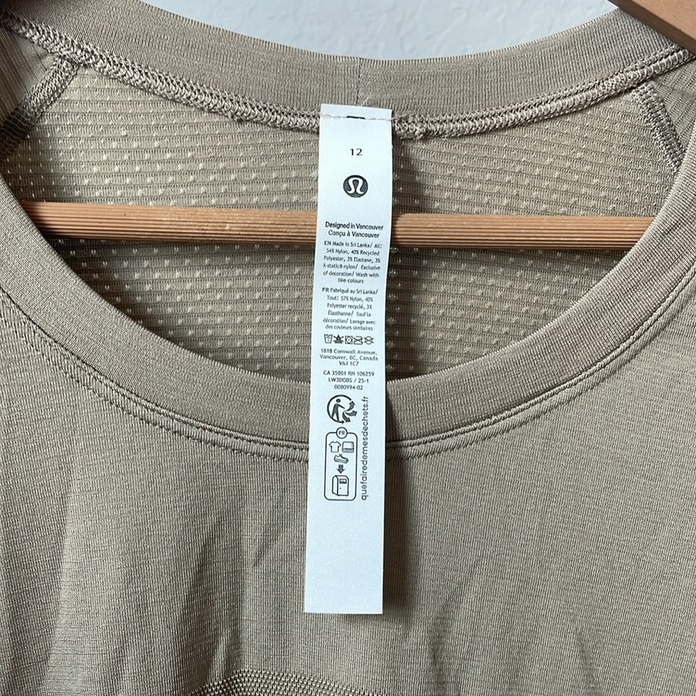 NEW Lululemon Swiftly Tech Long-Sleeve Shirt 2.0 *Waist Length - Picture 4 of 8